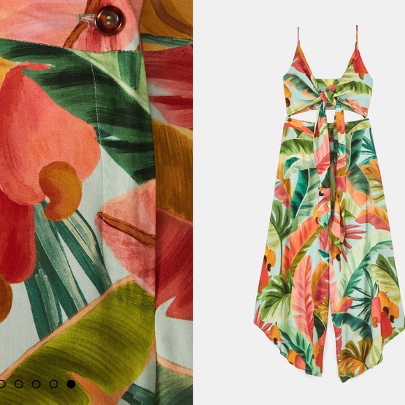 Farm Rio Convertible Jumpsuit/Set M - Floresta de Caju Print - Picture 2 of 2